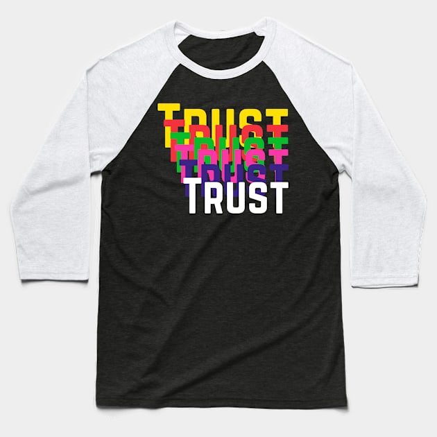 Trust #Autism Awareness Baseball T-Shirt by BeliefPrint Studio